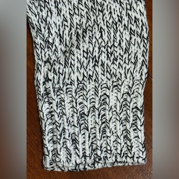 Alya Black & White Sweater with Cut-Out Shoulders & Pretty Openings on Back - Picture 7 of 8